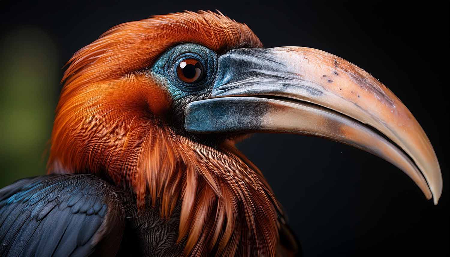 Rufous-necked Hornbill